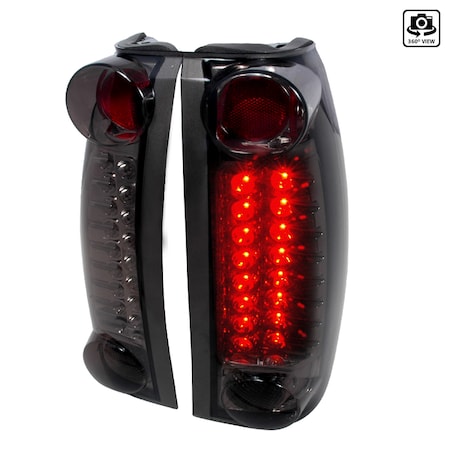 Spec-D Tuning 88-98 Chevrolet C10 LED Tail Lights Smoke LT-C1088GLED-TM